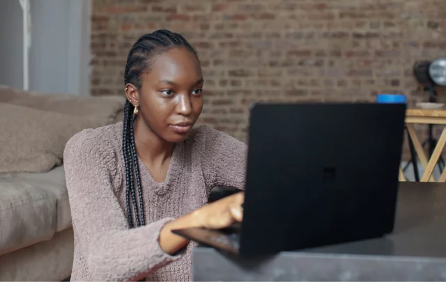 a student studying medical billing and coding